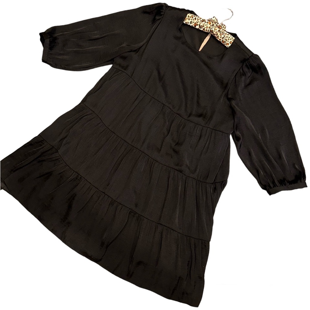 The Impeccable Pig Tiered Dress Black Women’s Large